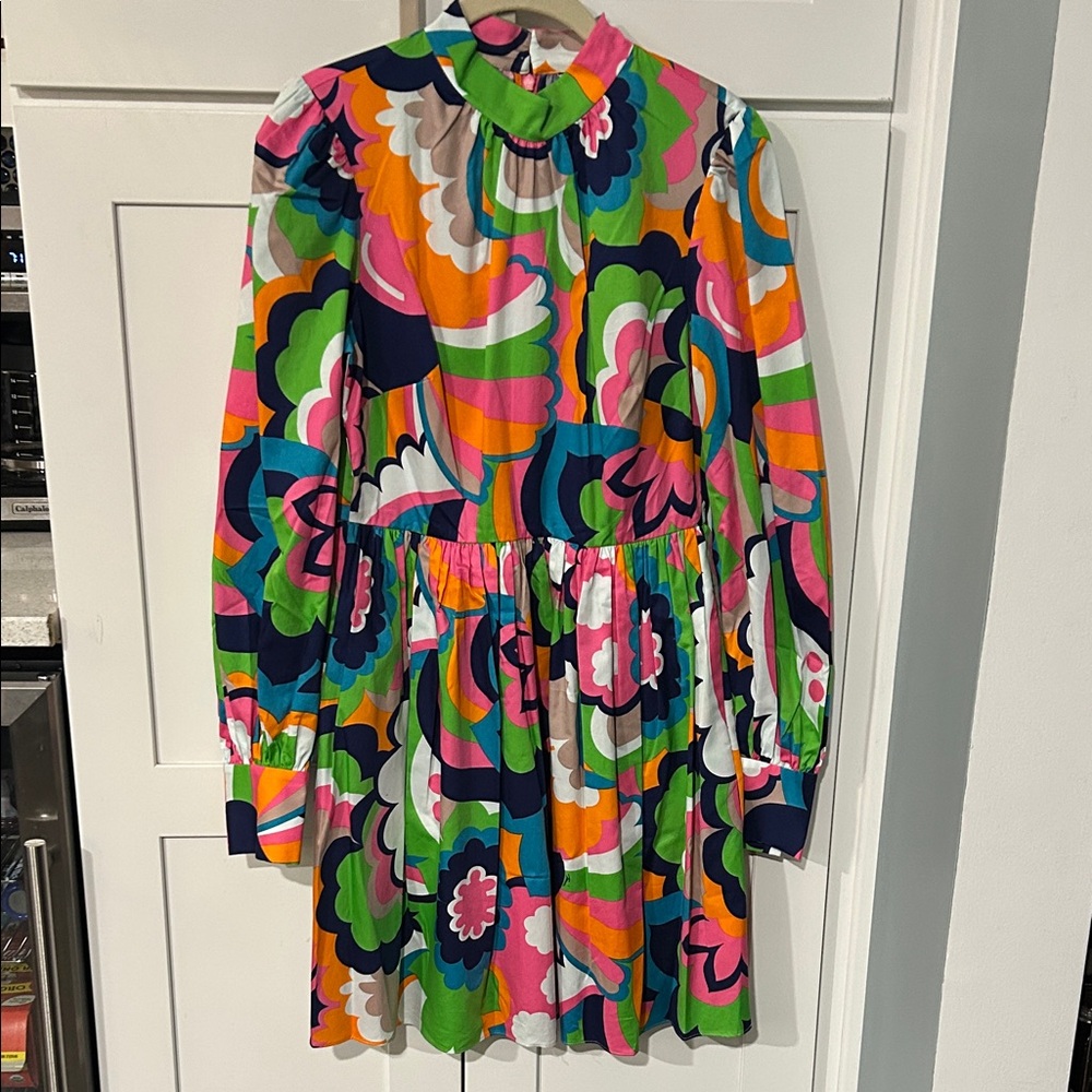 Colorful Floral Trina Turk Organic Cotton Dress